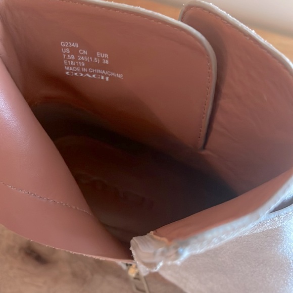 Coach Chrystie Suede Bootie | Size 7.5 | Oat - Picture 16 of 16